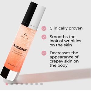 B-GLOSSY Smoothing Body Serum- Never unsealed box or opened.